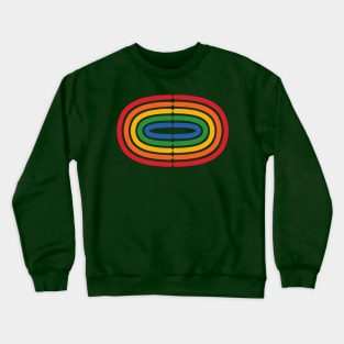 Retro Rainbow Circles Crewneck Sweatshirt